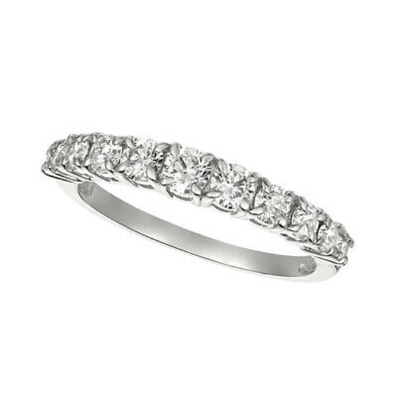 0.75 Carat 11 Stone Natural Diamond Ring Band